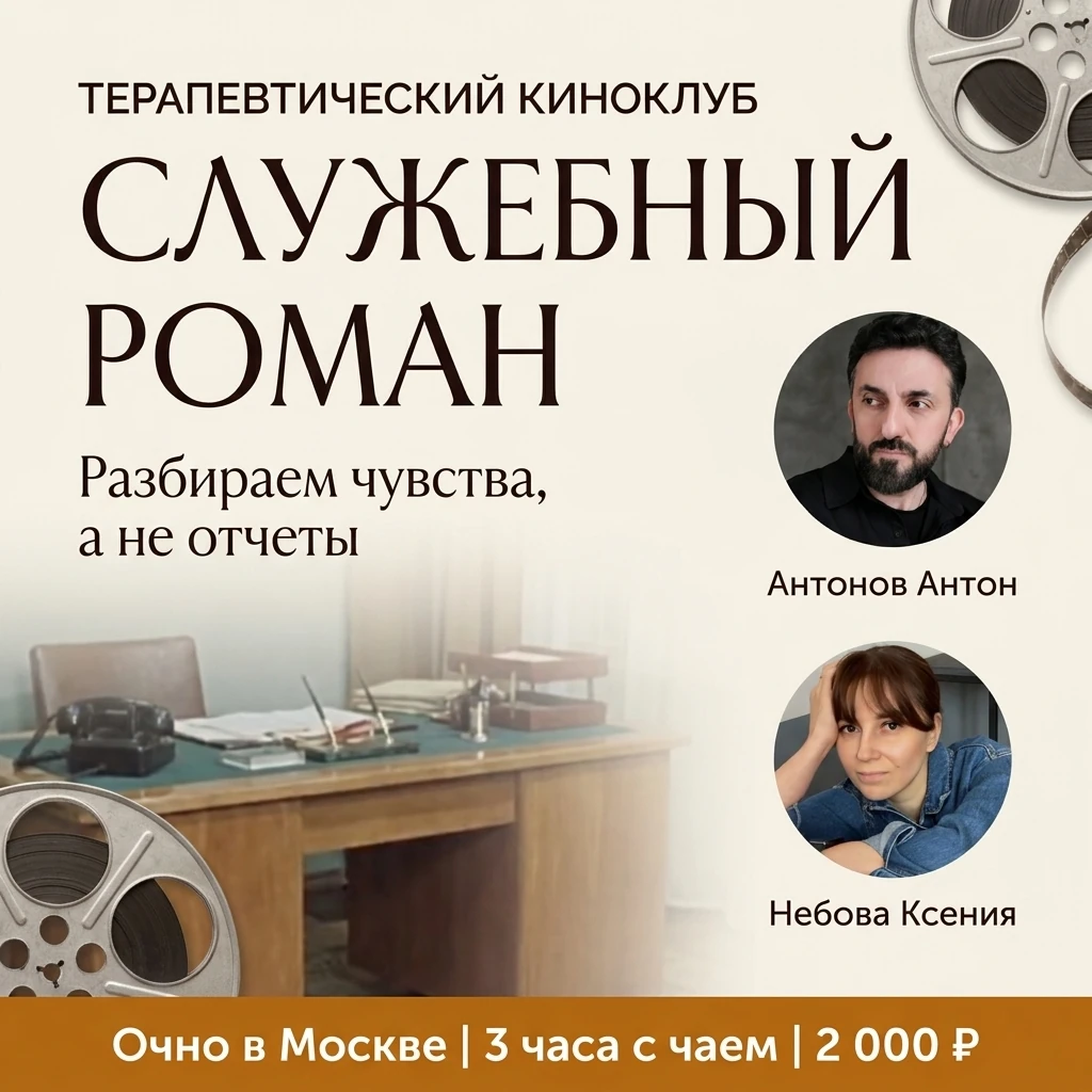 Kino chaj i nastoyashhie chuvstva terapevticheskaya gruppa po filmu sluzhebnyj roman